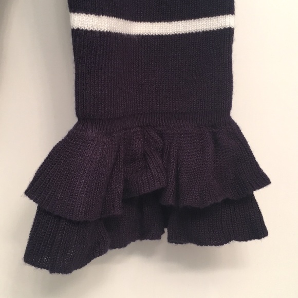 White House Black Market navy & ecru sweater - Picture 2 of 4